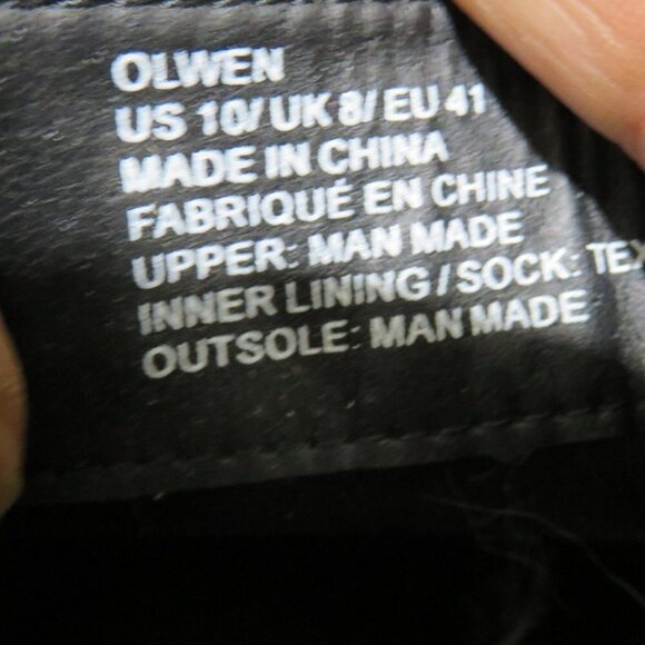 Justfab Black croc embossed Olwen Bootie Ankle boot size 10 pointed toe - Picture 5 of 12